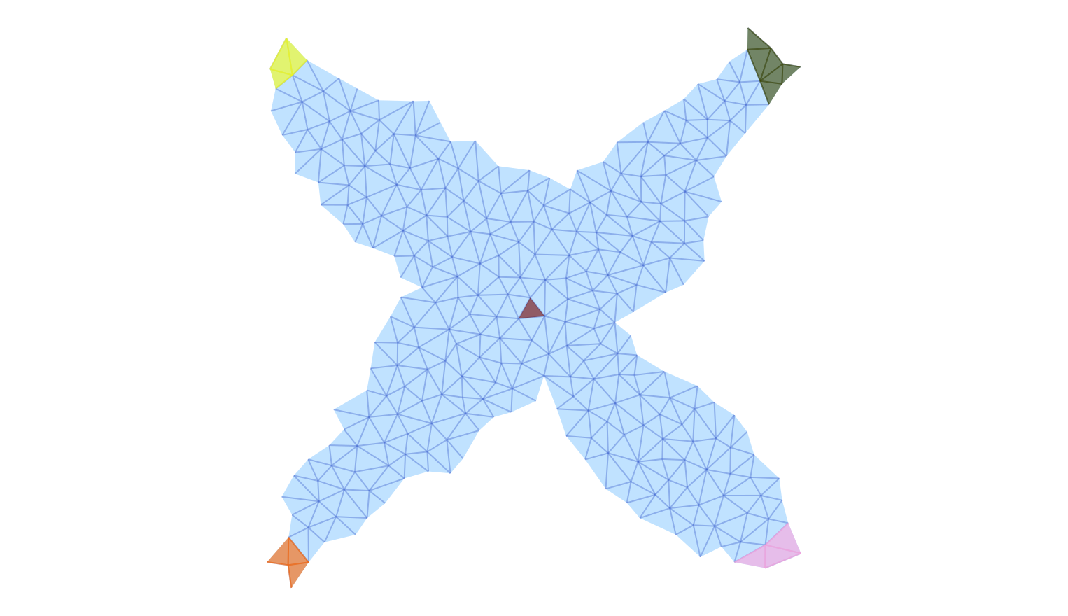 Subcomplex representation for the first interval