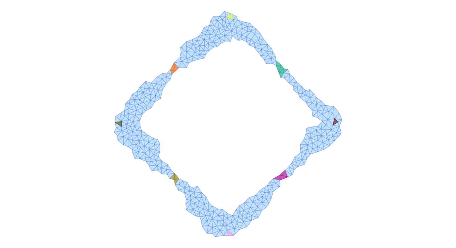 Subcomplex representation for the second interval